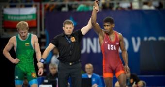 Coleman wins first match at Worlds, USA fails to advance a wrestler to semifinals