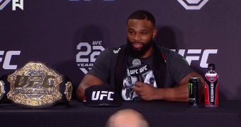 Former wrestlers Woodley, Suarez Padilla winners at UFC 228