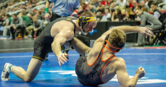 PSU, Iowa perfect in opening session, Stoll knocks off Parris