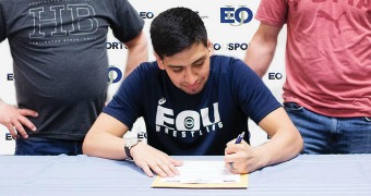 Wrestler signs college letter of intent at age 27
