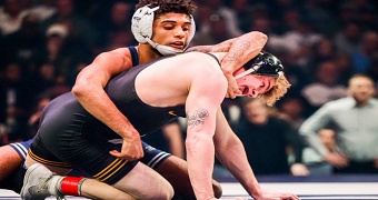 Sanderson Earns 100th Big Ten Dual Win With 23-14 Victory Over Iowa
