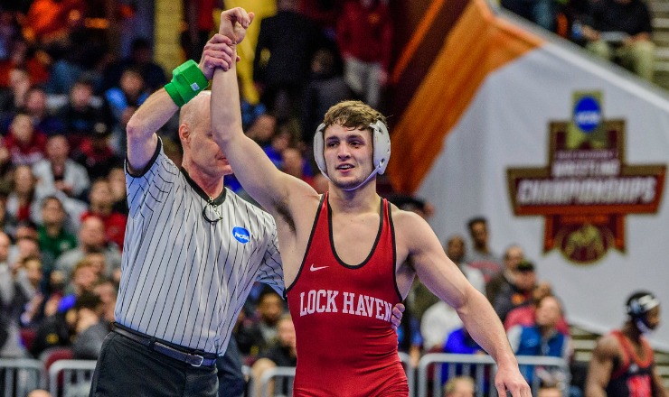 Perry named PSAC Wrestler of the Year, Moore Coach of the Year